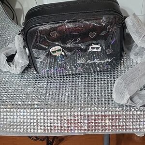 Karl Lagerfeld Camera Crossbody Bag.